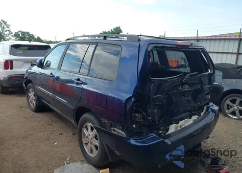 2006 Toyota Highlander V6 from USA, damaged, VIN JTEGP21A860099118